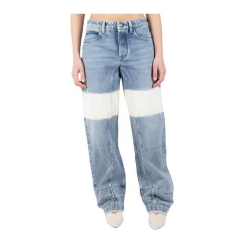 Wijde Pijp Denim Broek Jil Sander , Blue , Dames