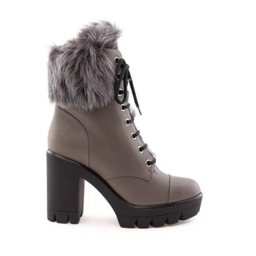 Bontgevoerde Combatlaars Giuseppe Zanotti , Gray , Dames