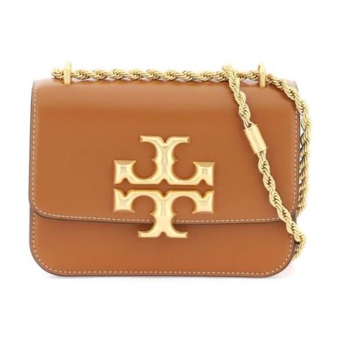 Eleanor Small Leather Shoulder Bag Tory Burch , Brown , Dames