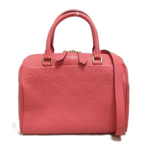 Pre-owned Leather handbags Louis Vuitton Vintage , Pink , Dames