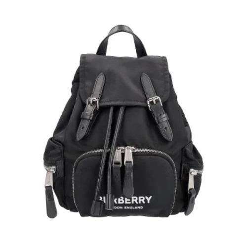 Pre-owned Nylon backpacks Burberry Vintage , Black , Dames