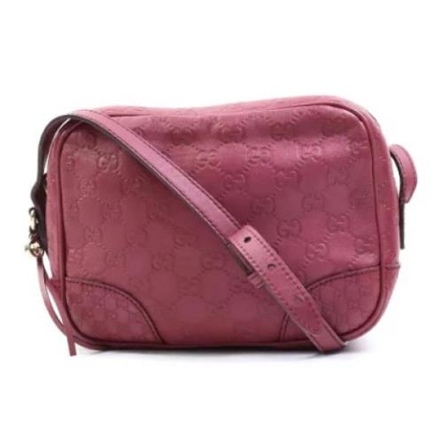 Pre-owned Leather gucci-bags Gucci Vintage , Purple , Dames