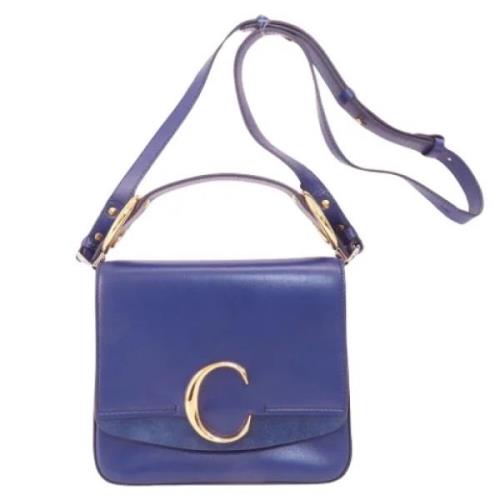 Pre-owned Leather shoulder-bags Chloé Pre-owned , Purple , Dames