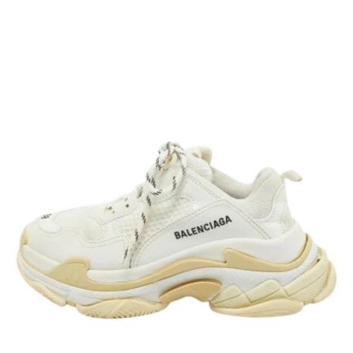 Pre-owned Mesh sneakers Balenciaga Vintage , White , Dames