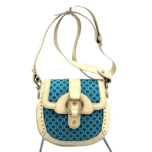 Pre-owned Canvas celine-bags Celine Vintage , Blue , Dames