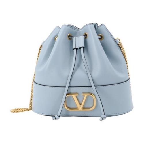 Blauwe Bucket Bag & Rugzak Valentino Garavani , Blue , Dames