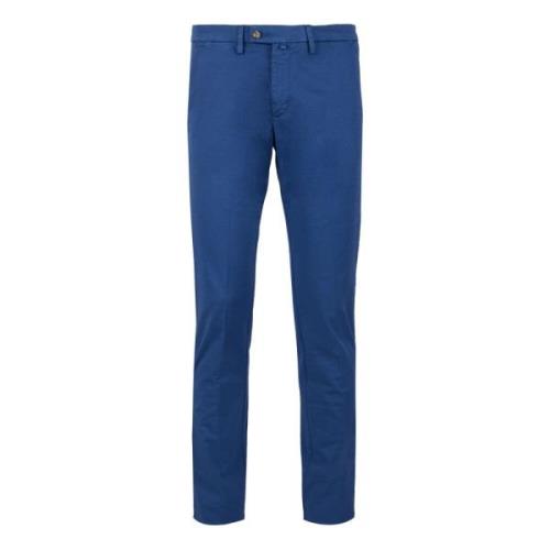 Blauwe Chino Lange Broek Gallo , Blue , Heren