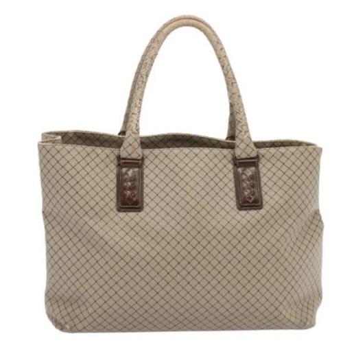 Pre-owned Canvas totes Bottega Veneta Vintage , Beige , Dames