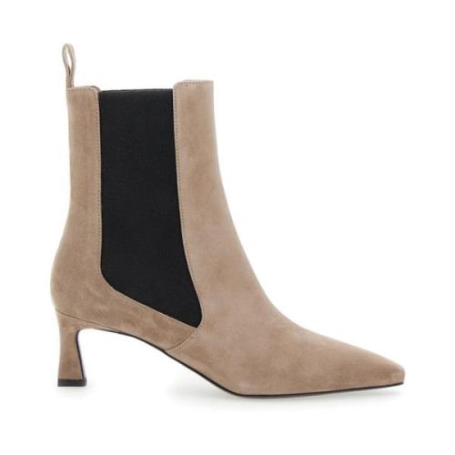 Beige Suède Dameslaarzen Pollini , Beige , Dames