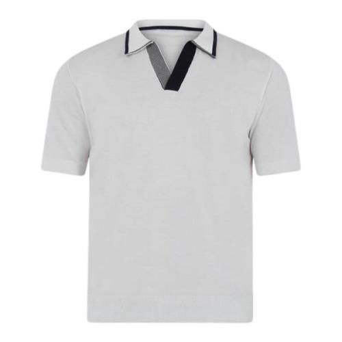 Witte Polo Shirt Regular Fit Paolo Pecora , White , Heren