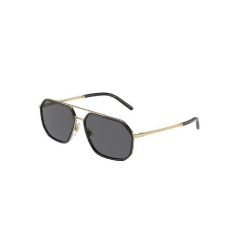 Stijlvolle Zwarte Zonnebril Dg2285 Dolce & Gabbana , Black , Unisex