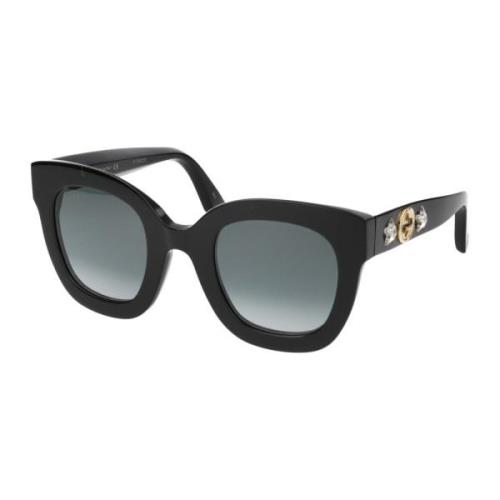 Stijlvolle zonnebril Gg0208S Gucci , Black , Dames