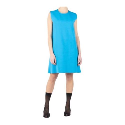 Mini Aqua Blauwe Oversized Jurk Jil Sander , Blue , Dames