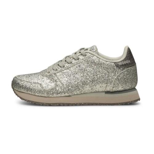 Glitter Icon Sneaker Woden , Gray , Dames