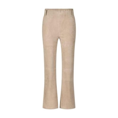 Suède Broek Stijlvol Comfortabel Chic Arma , Brown , Dames