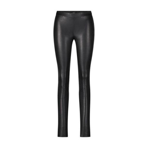 Leren Leggings Stijlvol Comfortabel Chic Arma , Black , Dames