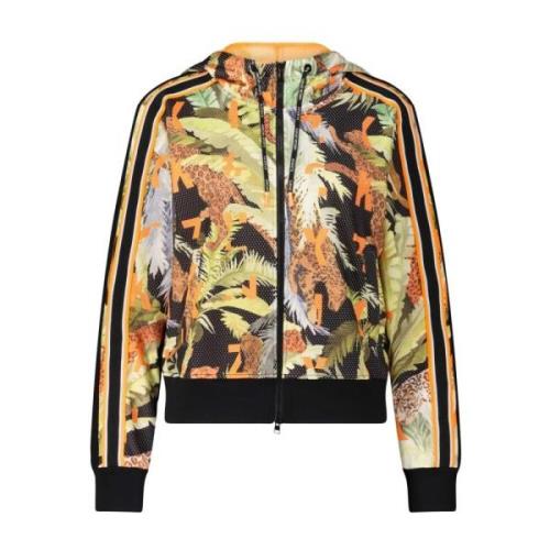 Jungle Print Zip-Up Hoodie Marc Cain , Multicolor , Dames