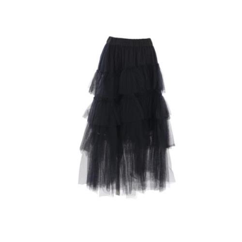 Zwarte Tule Rok Simone Rocha , Black , Dames