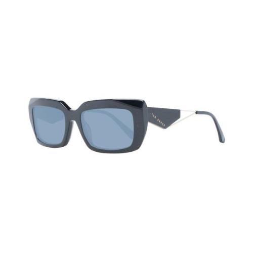 Blauwe Rechthoekige Zonnebril Acetaat Frame Ted Baker , Black , Dames