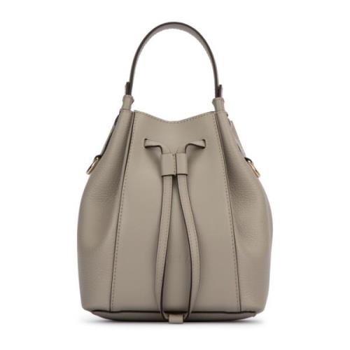 Stijlvolle Leren Tas Furla , Beige , Dames