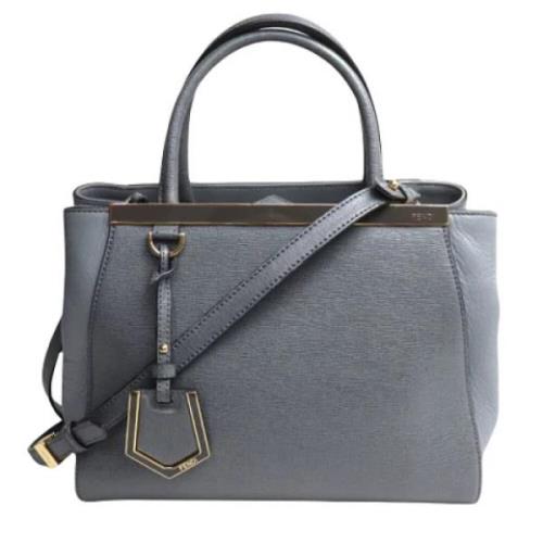 Pre-owned Leather fendi-bags Fendi Vintage , Gray , Dames