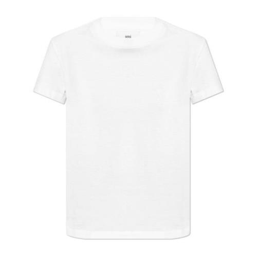 T-shirt met logo Ami Paris , White , Dames