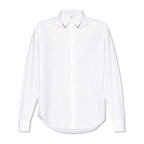 Katoenen overhemd Ami Paris , White , Heren