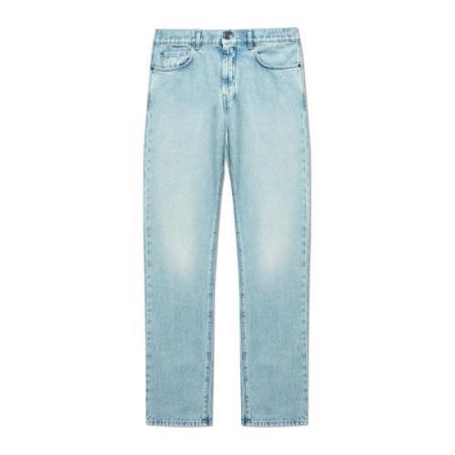 Straight-leg jeans Versace , Blue , Heren