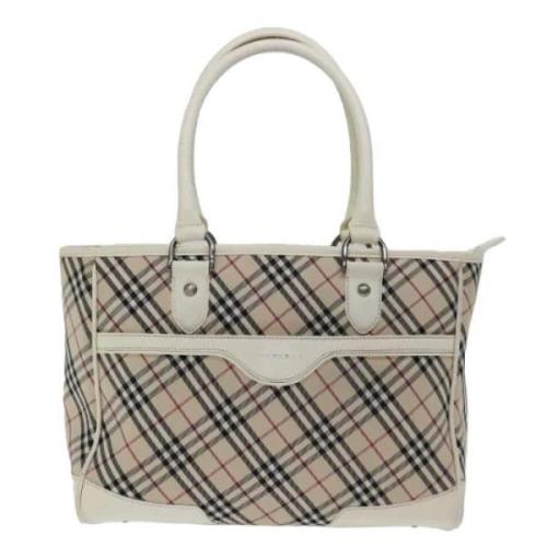 Pre-owned Canvas handbags Burberry Vintage , Beige , Dames