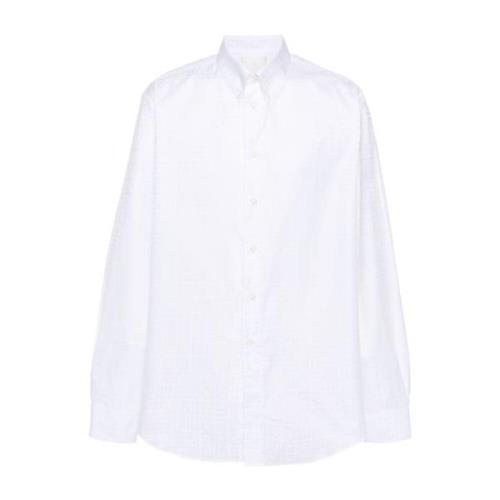 Witte Monogram Formele Overhemd Givenchy , White , Heren
