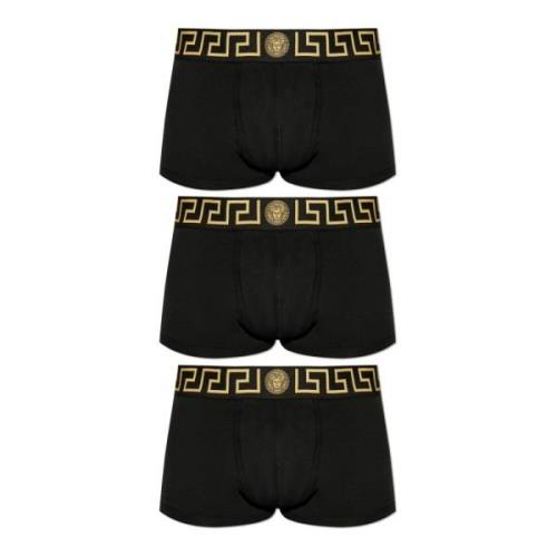 Driepak boxershorts Versace , Black , Heren