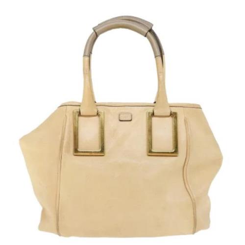 Pre-owned Leather handbags Chloé Pre-owned , Beige , Dames