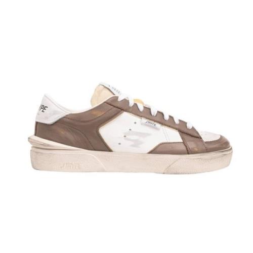 Taupe Denver Sneakers voor Mannen Strype , Brown , Heren