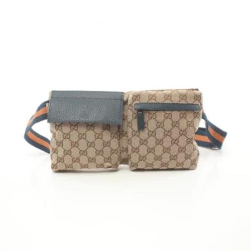 Pre-owned Leather travel-bags Gucci Vintage , Multicolor , Dames