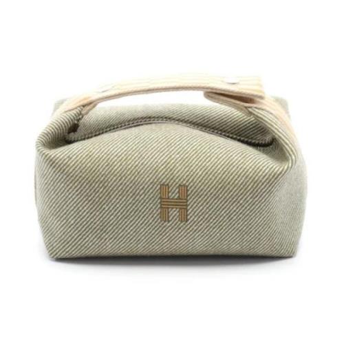 Pre-owned Wool handbags Hermès Vintage , Beige , Dames