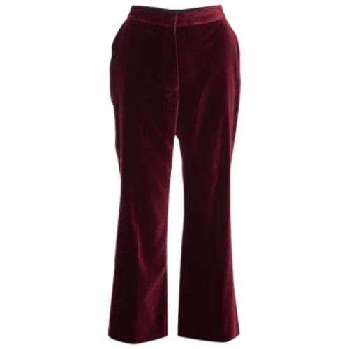 Pre-owned Velvet bottoms Stella McCartney Pre-owned , Red , Dames