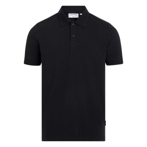 Tech Pique Polo Shirt Calvin Klein , Black , Heren