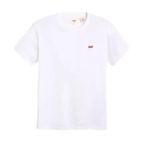 Casual Katoenen T-shirt Levi's , White , Heren