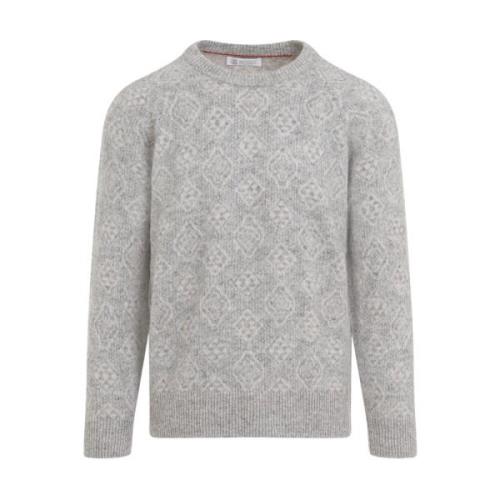 Grijze Sweater Brunello Cucinelli , Gray , Heren