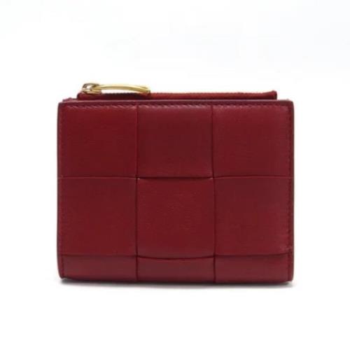 Pre-owned Leather wallets Bottega Veneta Vintage , Red , Dames