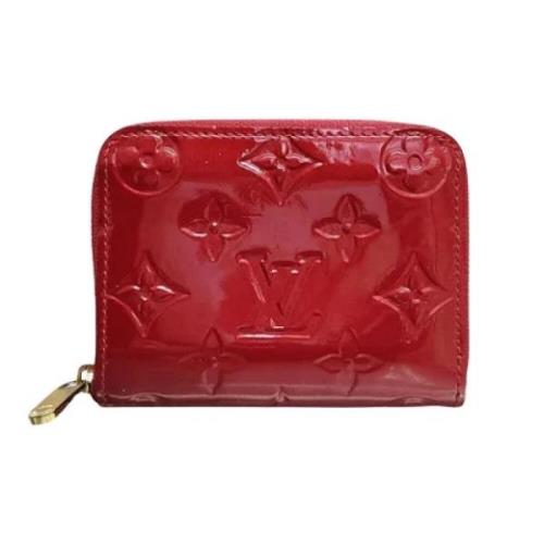 Pre-owned Leather wallets Louis Vuitton Vintage , Red , Dames