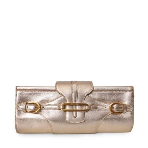 Pre-owned Leather clutches Jimmy Choo Pre-owned , Yellow , Dames