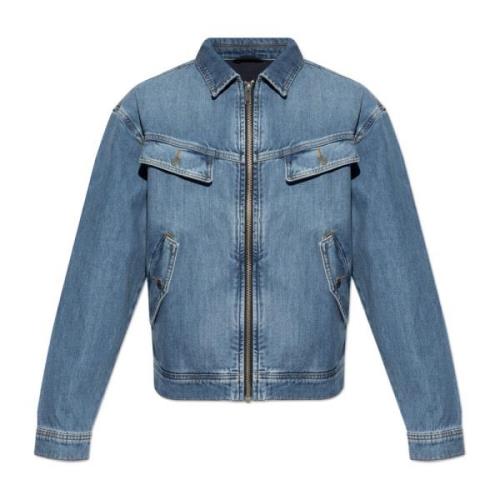 Denim jas Moschino , Blue , Heren