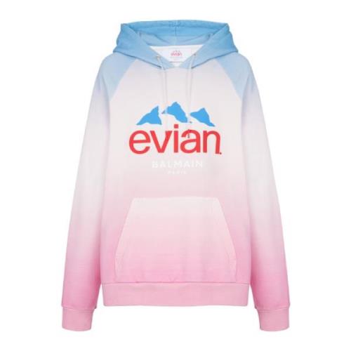 x Evian - Gradiënt hoodie Balmain , Multicolor , Dames