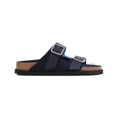 Donkerblauwe Arizona Sandalen Birkenstock , Blue , Heren