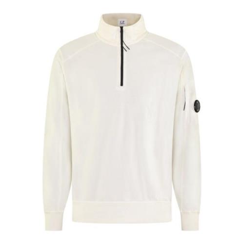Polo Kraag Sweatshirts voor Heren C.p. Company , White , Heren