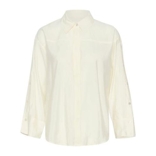 Witte Button Shirt Slelia Blouse Soaked in Luxury , White , Dames