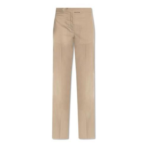 Wollen broek Salvatore Ferragamo , Beige , Dames