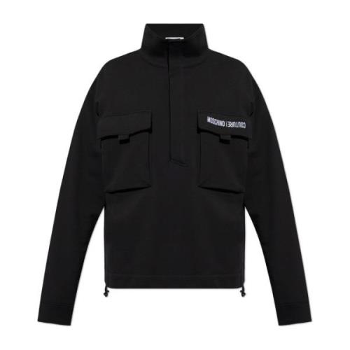 Turtleneck Sweatshirt Moschino , Black , Heren