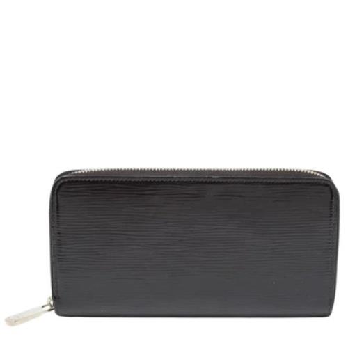 Pre-owned Leather wallets Louis Vuitton Vintage , Black , Dames